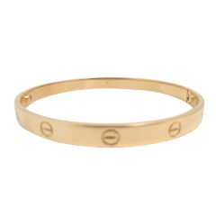 FAMOUS Cartier 18kt Gold  WIDE '21' Love Bracelet