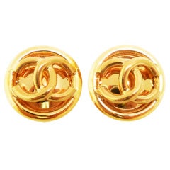 Vintage Signed Chanel 93P Earrings