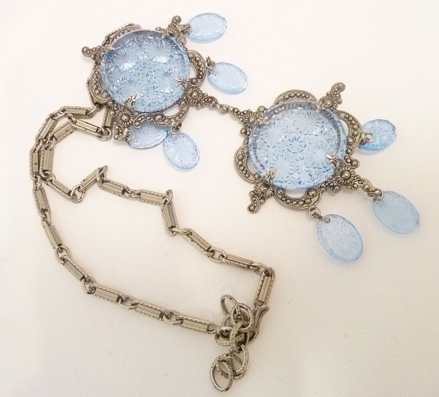 Women's Vintage Signed Schreiner Pin-Pendant Necklace For Sale