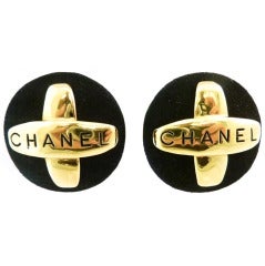 Vintage Signed Chanel 29 Logo Earrings