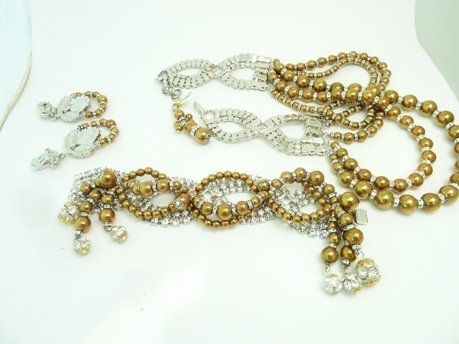 One of a Kind Signed Robert Sorrell 3 Piece Necklace, Bracelet & Earrings Set In New Condition For Sale In New York, NY