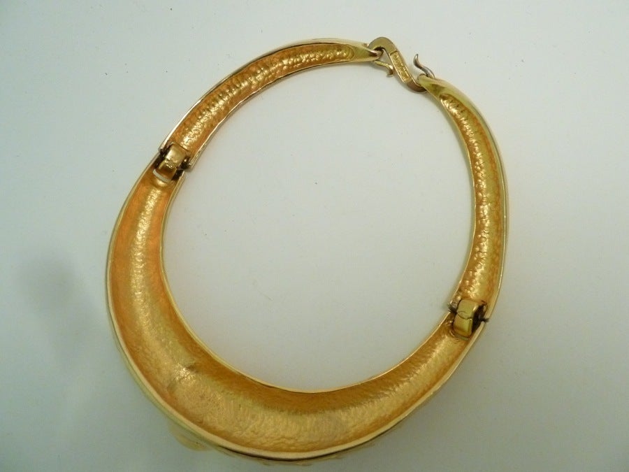 Early Signed Alexis Kirk Collar Necklace In Excellent Condition For Sale In New York, NY