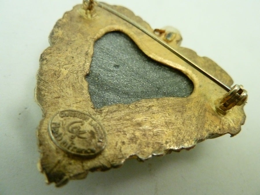 Women's Vintage Christian LaCroix Heart Pin