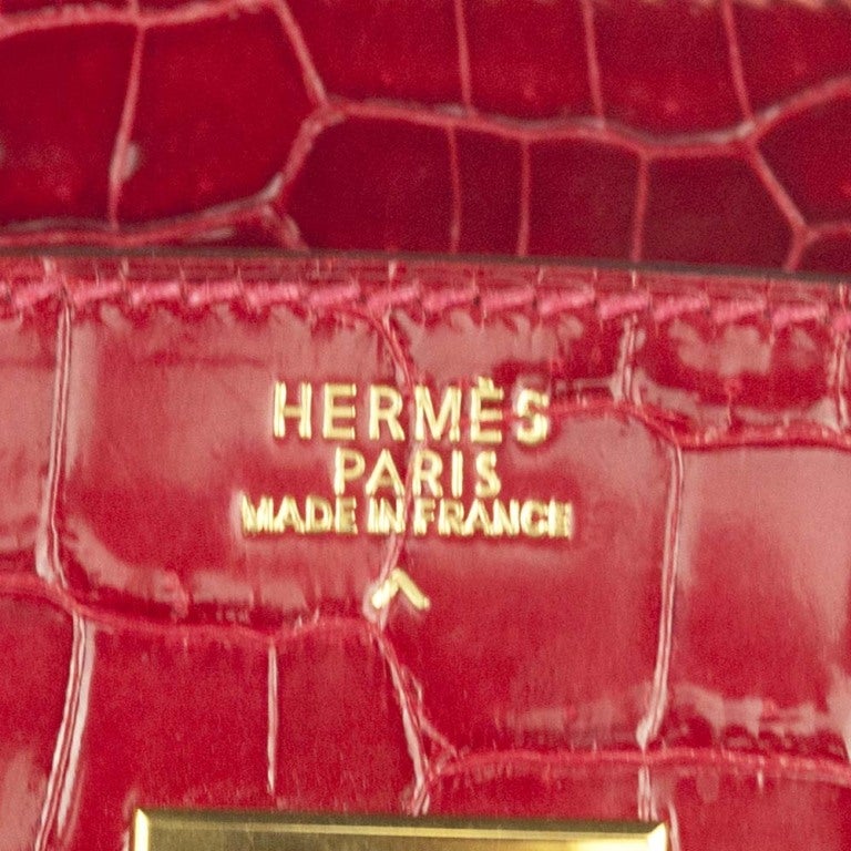 Hermes 30 cm Birkin Bag Porosus Crocodile 5