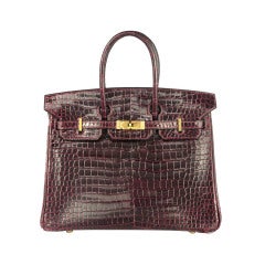 Hermes 25 cm Birkin Bag Porosus Crocodile