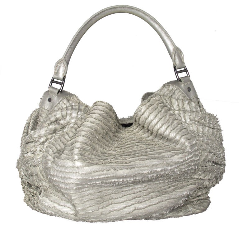 Women's Burberry Silver Tote