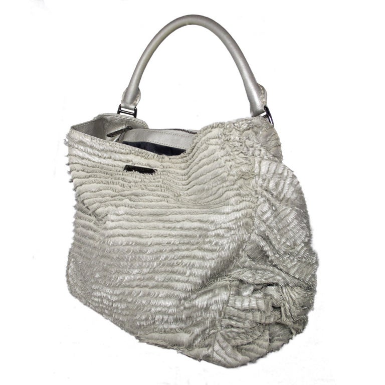 Burberry Silver Tote 1