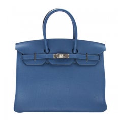 Hemes Birkin Bag Thalassa Bleu