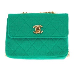 Chanel Retro Quilted Fabric Shoulder Bag