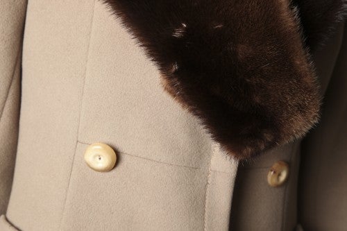 Christian Dior Haute Couture 1962 camel coat