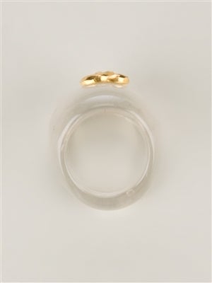 Chanel Acrylic Ring In Excellent Condition In London, GB