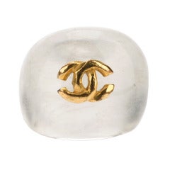 Vintage Chanel Acrylic Ring