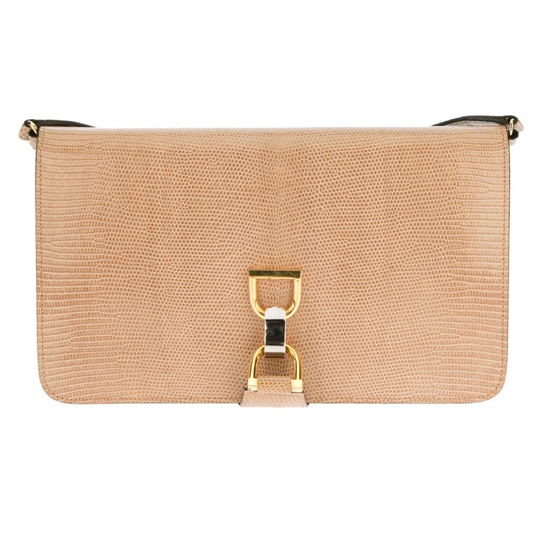 Gucci Vintage Lizard Clutch Bag