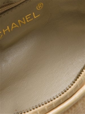 Chanel Vintage Lizard Make-up Bag In Good Condition In London, GB