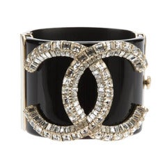 Chanel Vintage Crystal Cuff