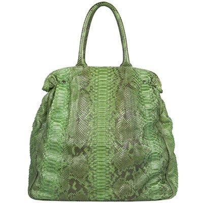 Gray Zagliani Snakeskin Shoulderbag