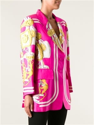 Hermès from the Suzy Menkes Collection Baroque Print Jacket In Excellent Condition In London, GB