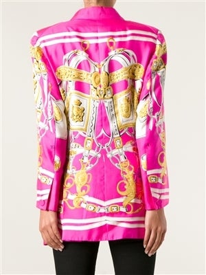 Women's Hermès from the Suzy Menkes Collection Baroque Print Jacket