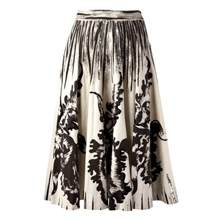 Vintage 1950s Lily Montez Cartwheel Skirt