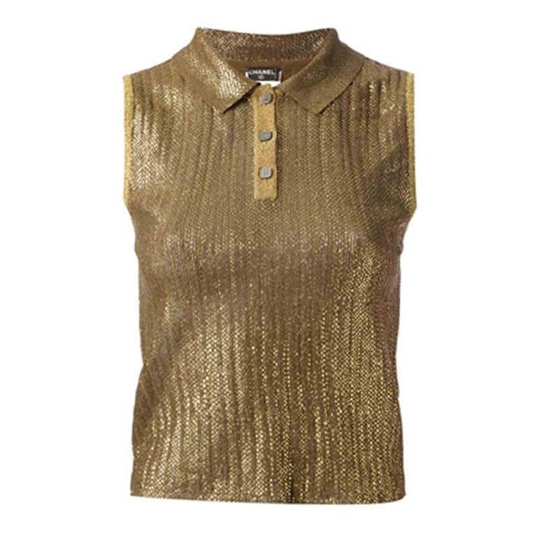 chanel sleeveless shirt