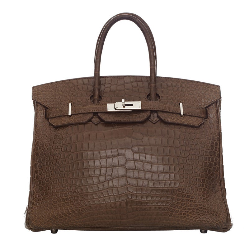 Hermes 35cm Crocodile Birkin Bag