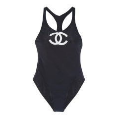 Chanel Vintage Swimming Suit at 1stDibs  chanel vintage swimsuit, chanel  bathing suit one piece, chanel swimsuit