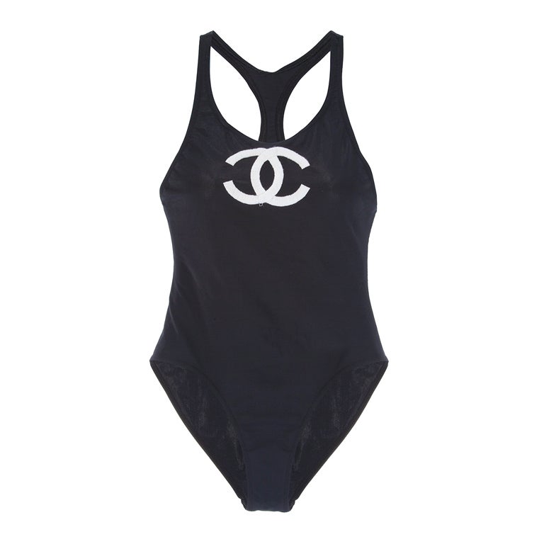 Vintage chanel bodysuit swimsuit Womens Fashion Tops Shirts on Carousell