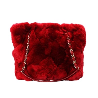 chanel furry bag