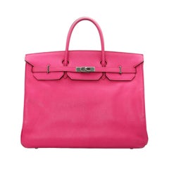 Hermes - Sac Birkin 40cm Rose Tyrien