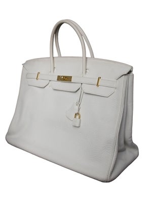 Women's Hermes 40cm White Birkin Bag