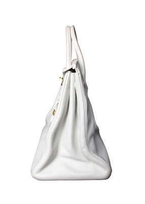 Hermes 40cm White Birkin Bag 1