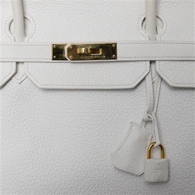 Hermes 40cm White Birkin Bag 3