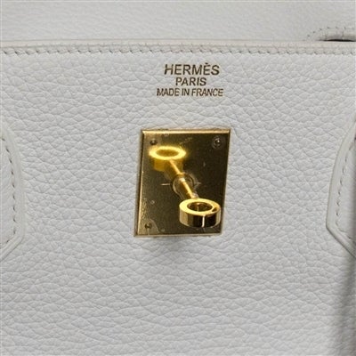 Hermes 40cm White Birkin Bag 5