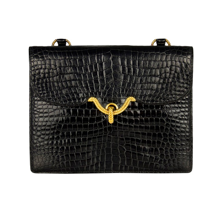 Hermes Crocodile Vasco Bag at 1stDibs