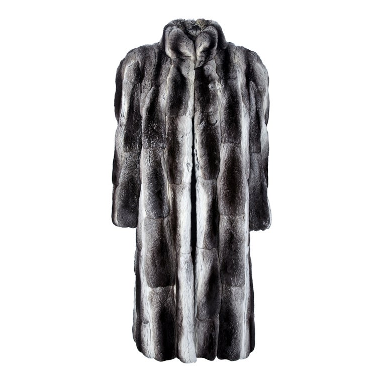 Christian Dior Vintage Chinchilla Fur Coat at 1stDibs | vintage ...