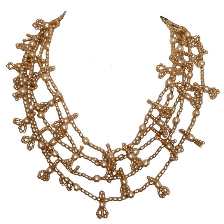 MIRIAM HASKELL Prototype Necklace ca.1963 at 1stDibs