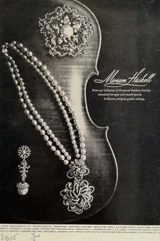 Women's MIRIAM HASKELL Prototype Necklace ca.1960