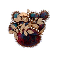 Miriam Haskell Prototype Brooch ca.1965