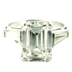 Classic 2.15 Carat Emerald Cut Diamond Engagement Ring