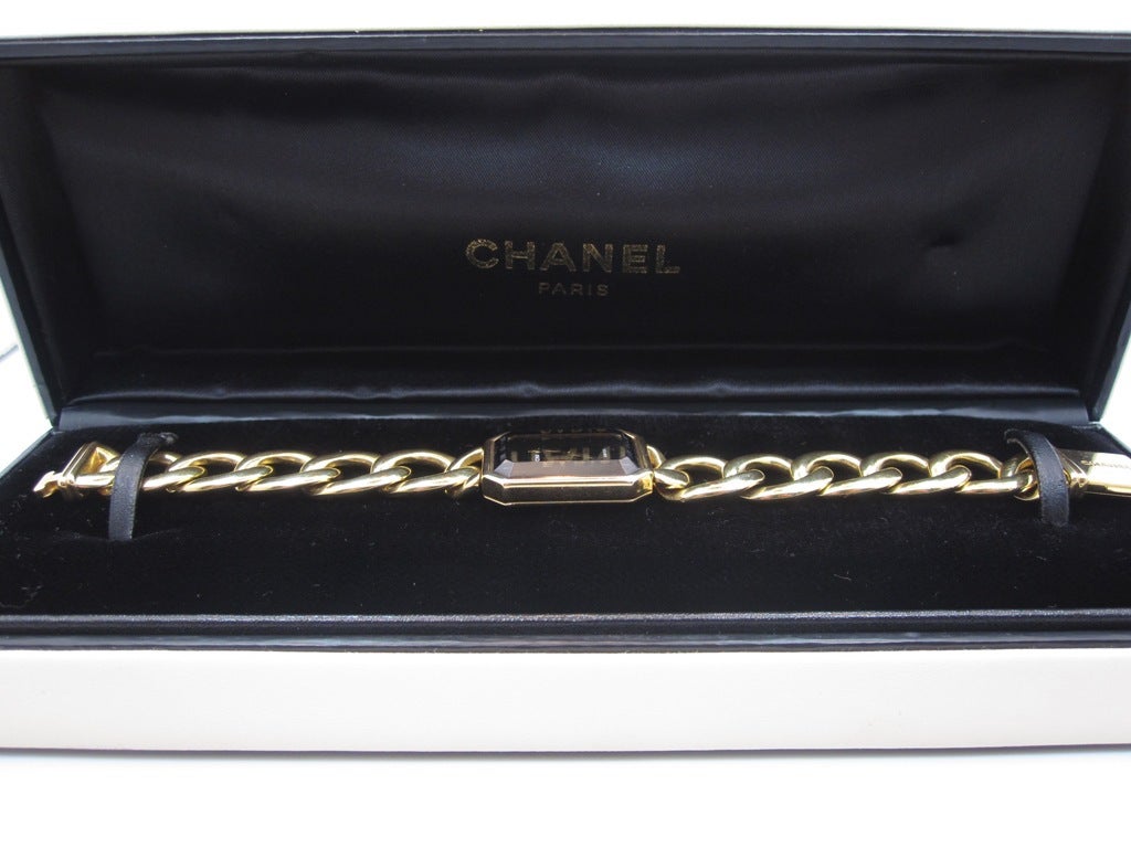 Chanel Lady's Yellow Gold Premiere Chain Bracelet Watch 2