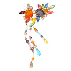 Vintage Large Multi-Colored Brooch by Christian Lacroix