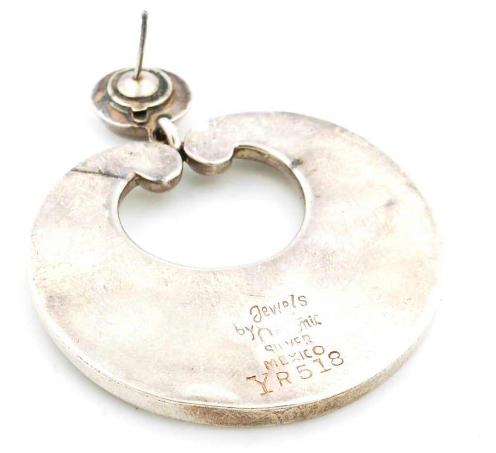mexican silver hoop earrings