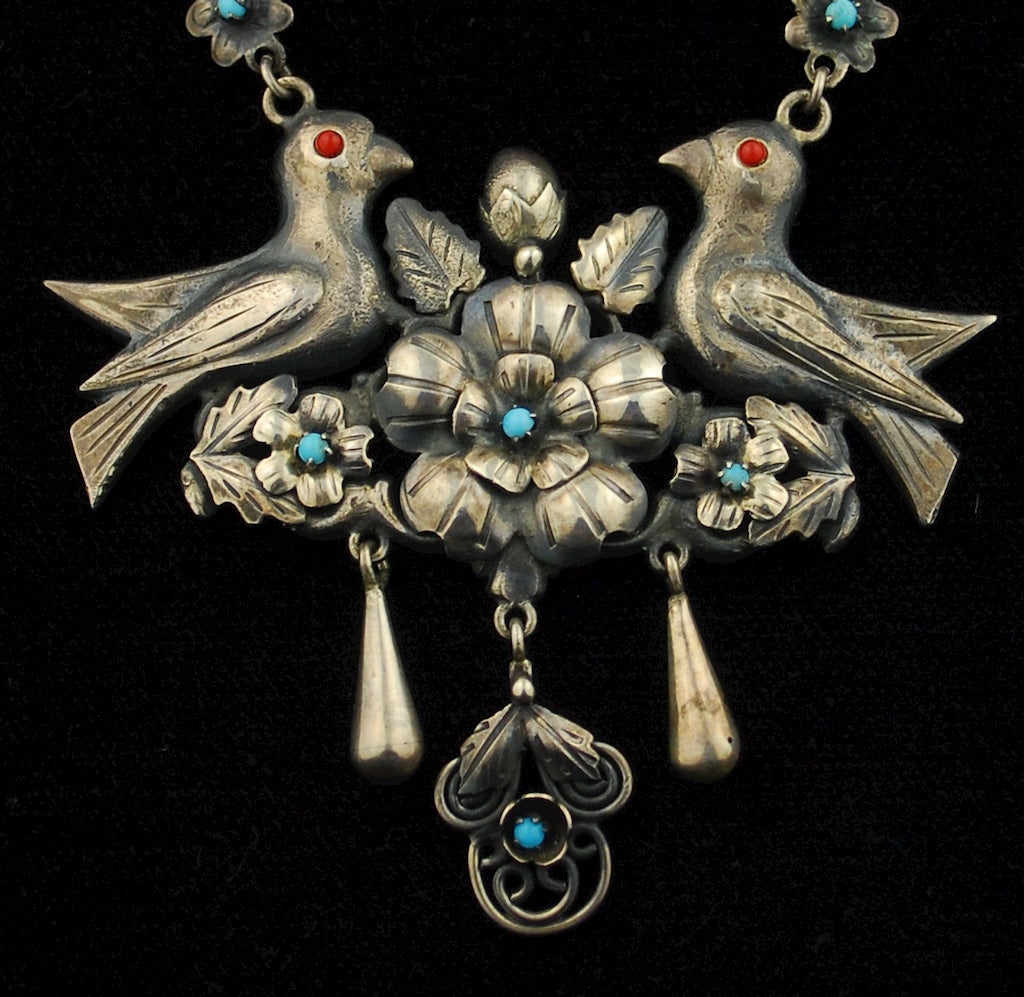 Antique Mexican Sterling Necklace
