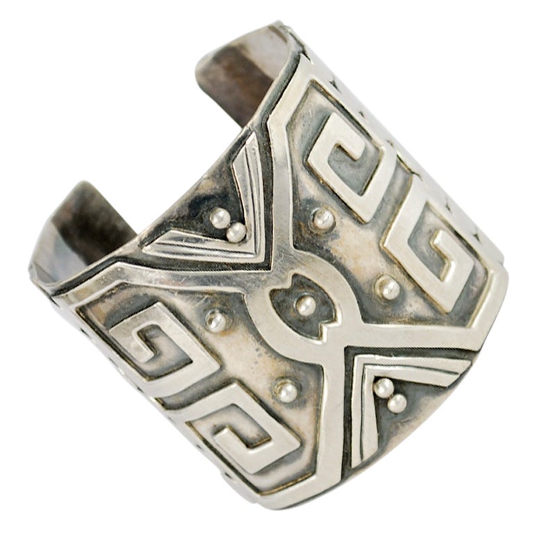 BERENICE GOODSPEED Sterling Cuff Bracelet Taxco at 1stDibs