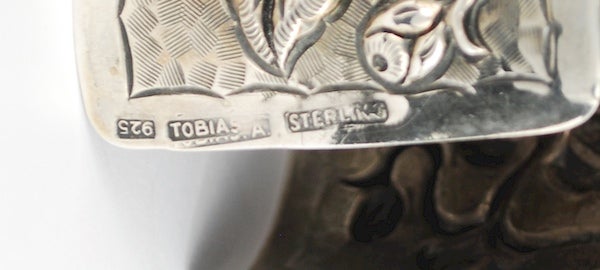 Women's Large TOBIAS Mexican Silver Cuff