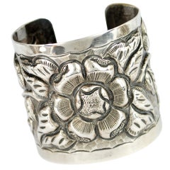 Large TOBIAS Mexican Silver Cuff