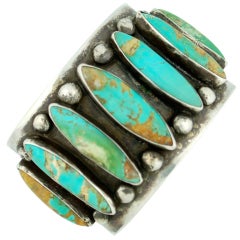 Spectacular NAVAJO Turquoise Bracelet Early 20th C