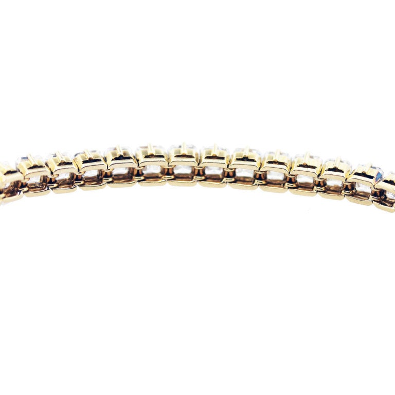 Women's Diamond Yellow Gold Tennis Bracelet