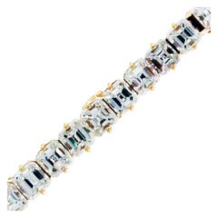 Diamond Yellow Gold Tennis Bracelet