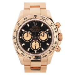 Rolex Rose Gold Cosmograph Daytona Wristwatch Ref 116505